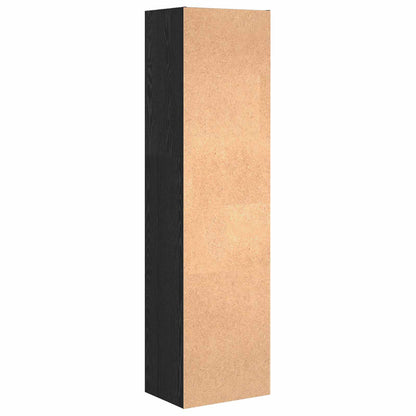 vidaXL Bookshelf 4-Tier 40 x 30 x 152 cm Engineered Wood Black Oak