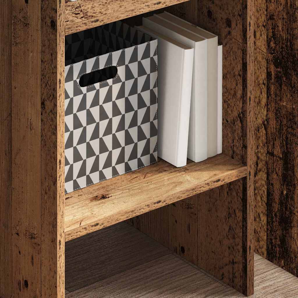 vidaXL Book Cabinet Old Wood 40 x 35 x 180 cm Engineered Wood