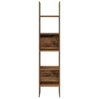 vidaXL Book Cabinet Old Wood 40 x 35 x 180 cm Engineered Wood