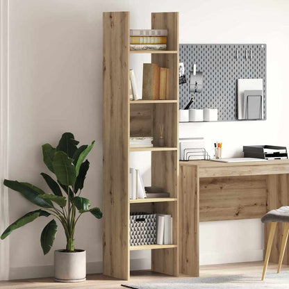 vidaXL Book Cabinet 5-Tier 40 x 35 x 180 cm Engineered Wood