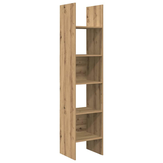 vidaXL Book Cabinet 5-Tier 40 x 35 x 180 cm Engineered Wood