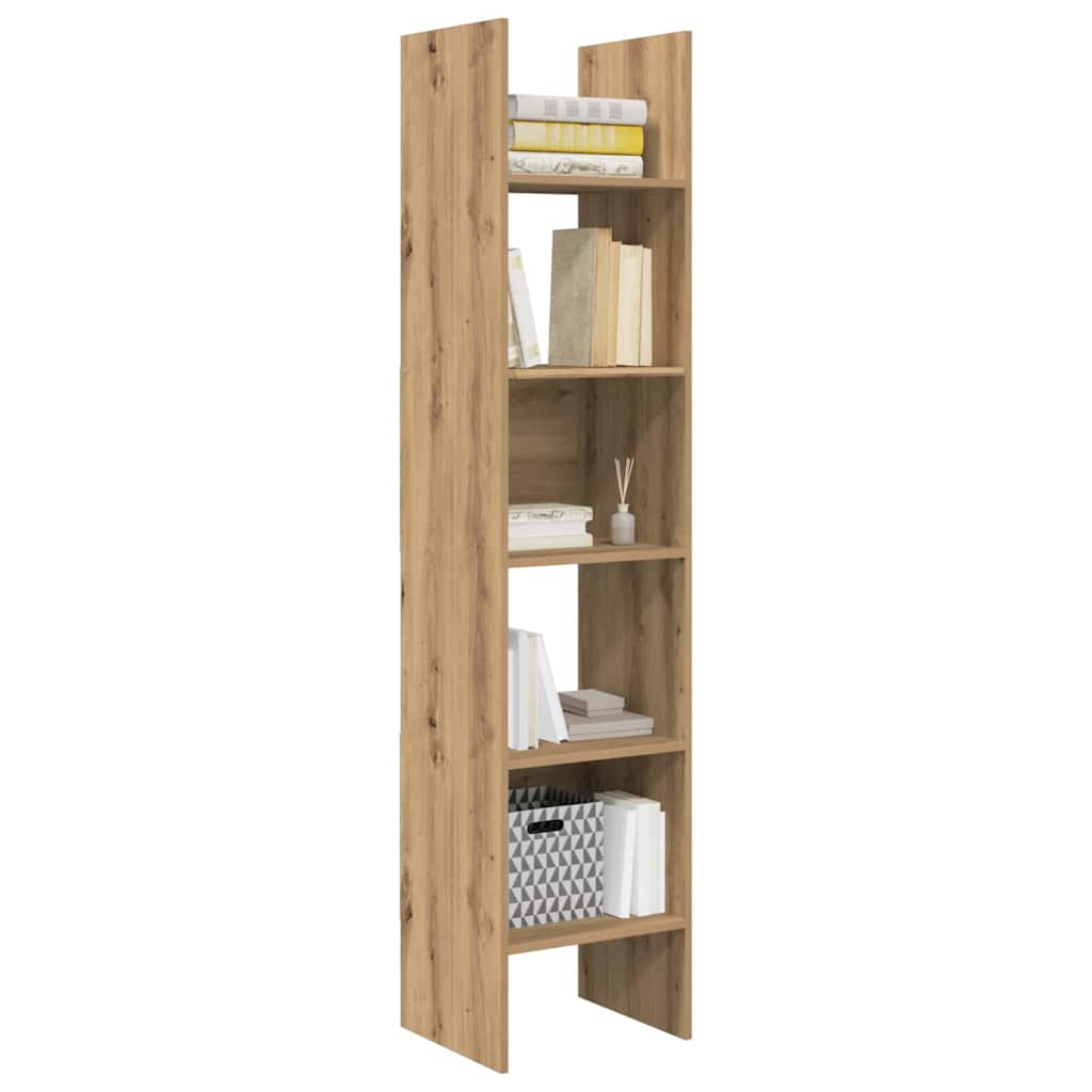 vidaXL Book Cabinet 5-Tier 40 x 35 x 180 cm Engineered Wood
