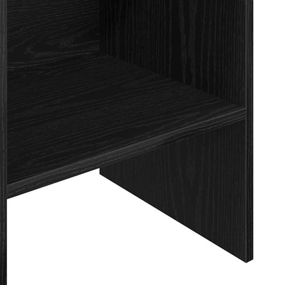 vidaXL Book Cabinet 5-Tier 40 x 35 x 180 cm Engineered Wood Black Oak