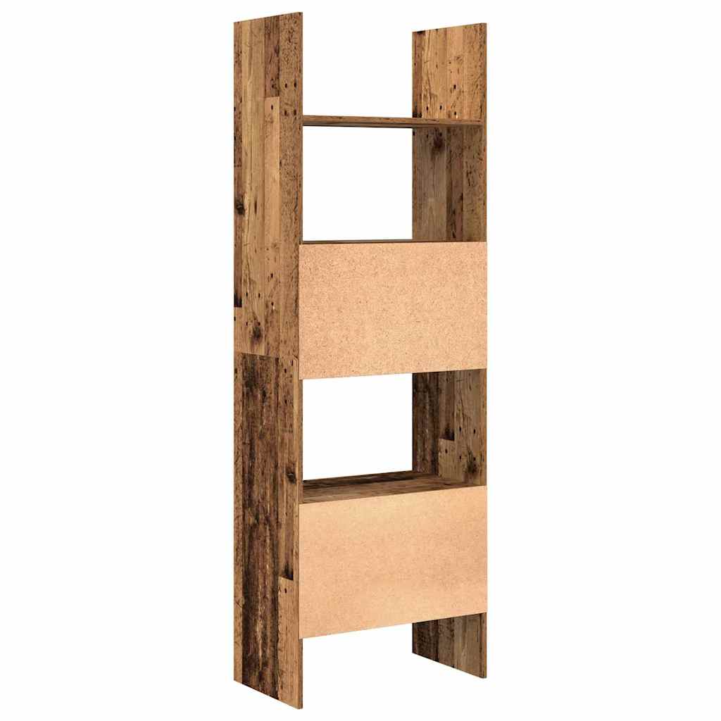 vidaXL Book Cabinet Old Wood 60 x 35 x 180 cm Engineered Wood