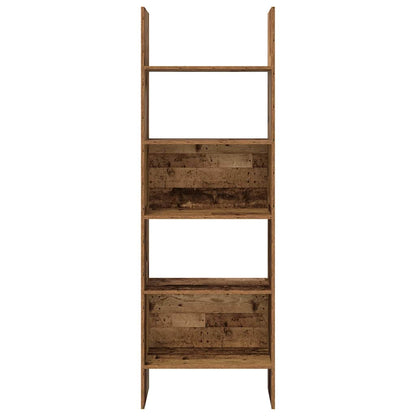 vidaXL Book Cabinet Old Wood 60 x 35 x 180 cm Engineered Wood