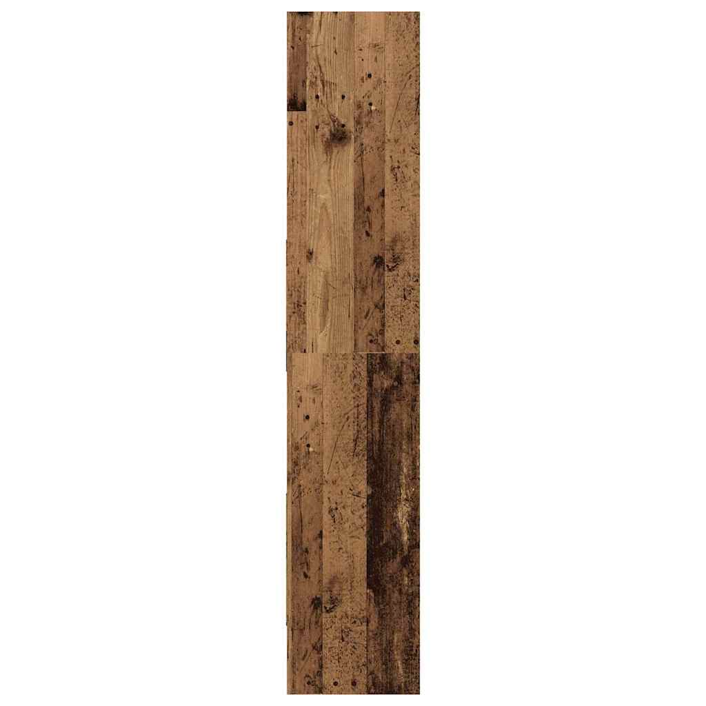 vidaXL Book Cabinet Old Wood 60 x 35 x 180 cm Engineered Wood