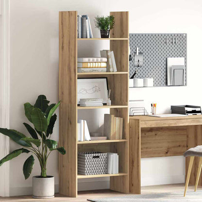 vidaXL Book Cabinet 5-Tier 60 x 35 x 180 cm Engineered Wood