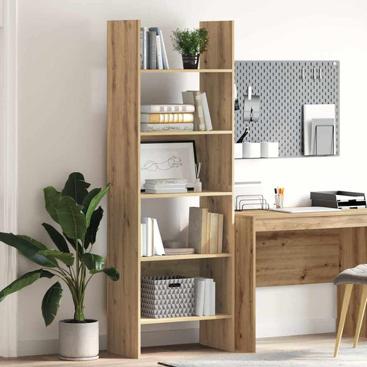 vidaXL Book Cabinet 5-Tier 60 x 35 x 180 cm Engineered Wood