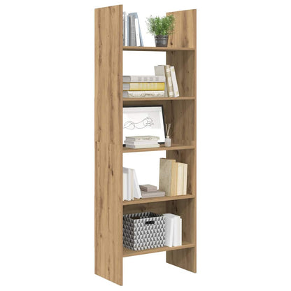 vidaXL Book Cabinet 5-Tier 60 x 35 x 180 cm Engineered Wood