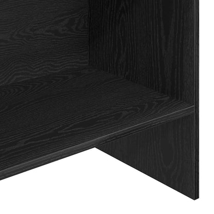 vidaXL Book Cabinet 5-Tier 60 x 35 x 180 cm Engineered Wood Black Oak