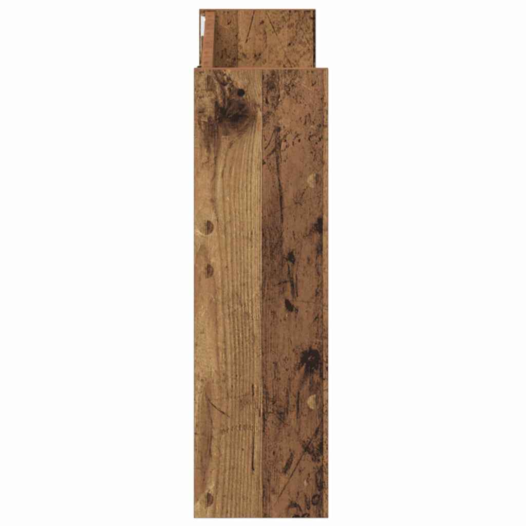vidaXL Shoe Cabinet 2 pcs Old wood 80 x 18 x 60 cm Engineered Wood