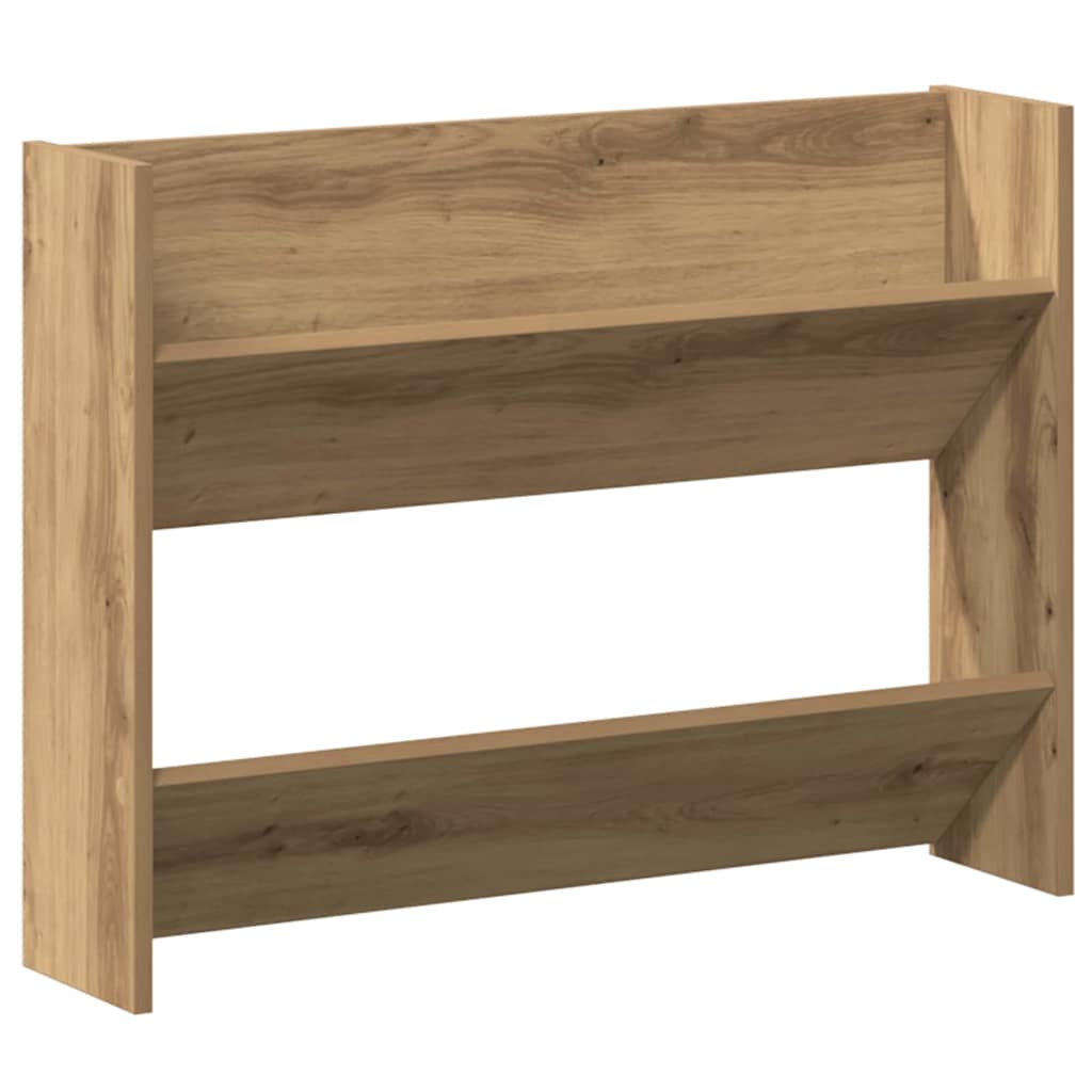 vidaXL Shoe Cabinet 2 pcs 81 x 18 x 60 cm Engineered Wood Artisan Oak