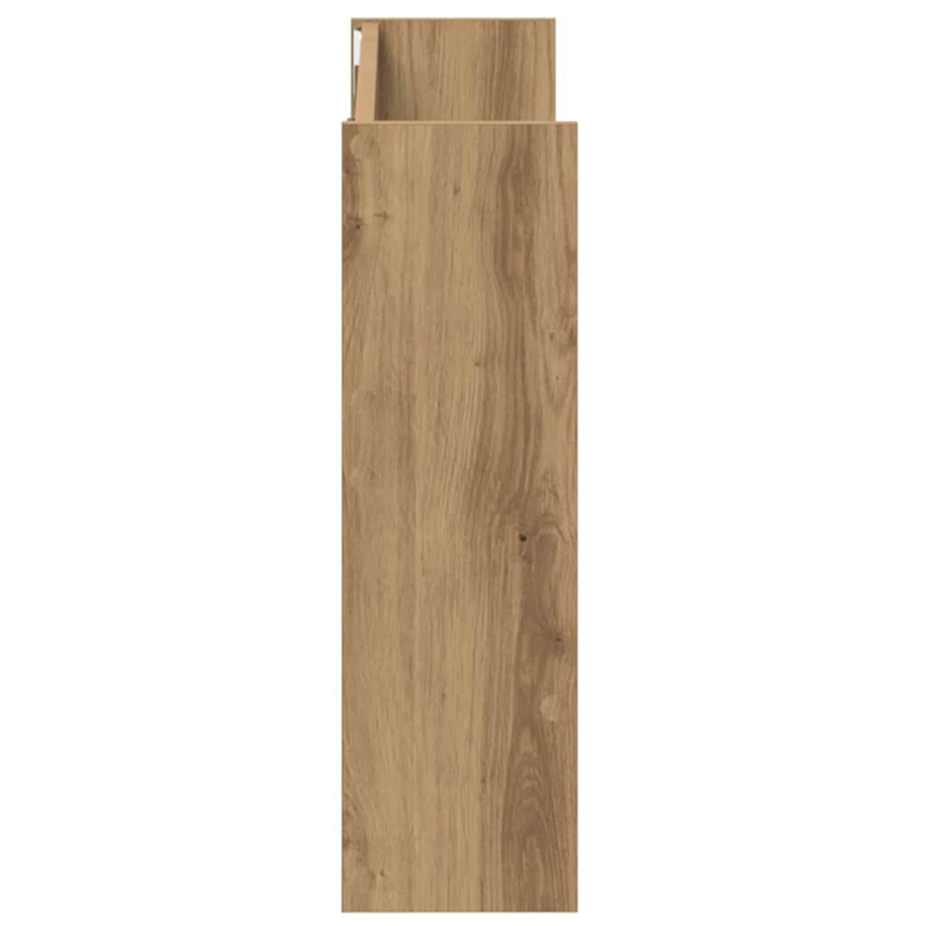 vidaXL Shoe Cabinet 2 pcs 81 x 18 x 60 cm Engineered Wood Artisan Oak