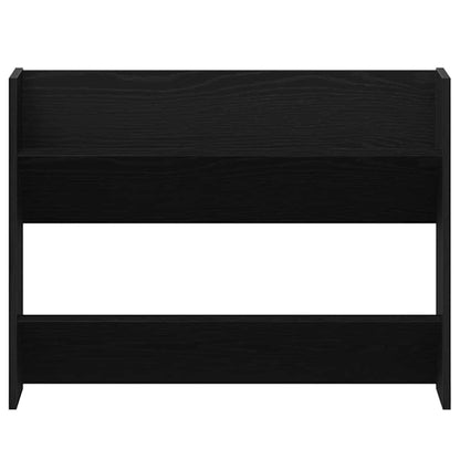 vidaXL Shoe Cabinet 82 x 18 x 60 cm Engineered Wood Black Oak