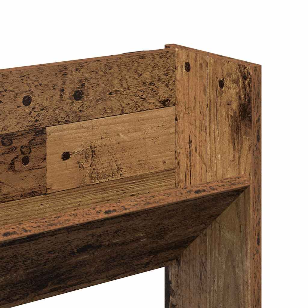 vidaXL Shoe Cabinet 2 pcs Old wood 84 x 18 x 90 cm Engineered Wood