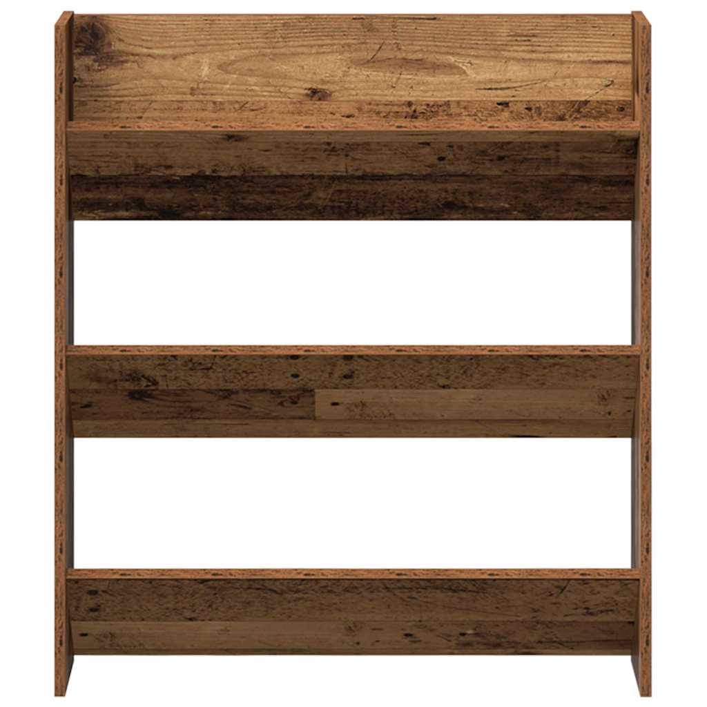vidaXL Shoe Cabinet 2 pcs Old wood 84 x 18 x 90 cm Engineered Wood