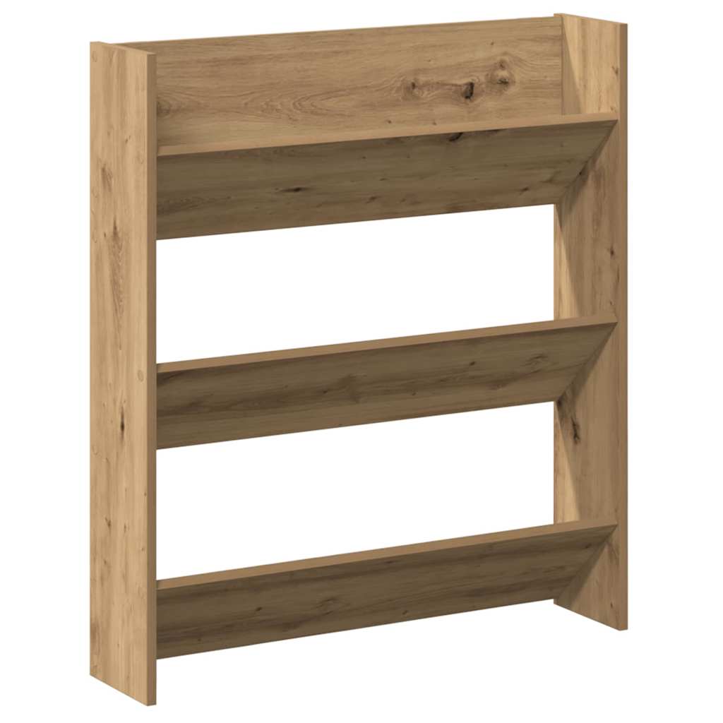 vidaXL Shoe Cabinet 2 pcs 85 x 18 x 90 cm Engineered Wood Artisan Oak