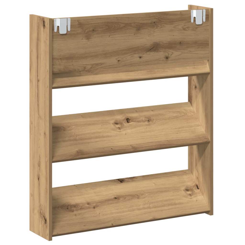 vidaXL Shoe Cabinet 2 pcs 85 x 18 x 90 cm Engineered Wood Artisan Oak