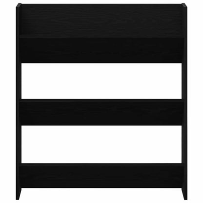 vidaXL Shoe Cabinet 2 pcs 86 x 18 x 90 cm Engineered Wood Black Oak