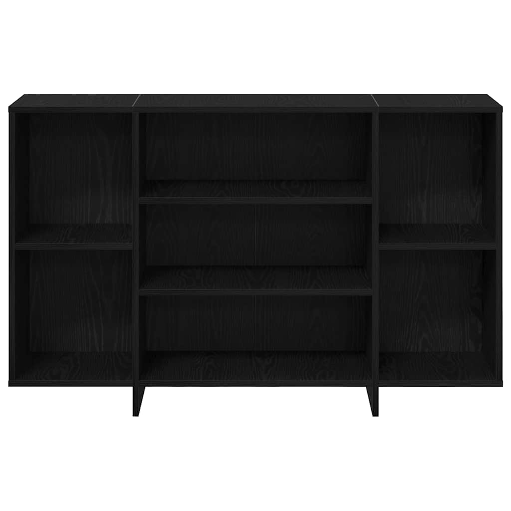 vidaXL Sideboard Black Oak 120 x 30 x 75 cm Engineered Wood