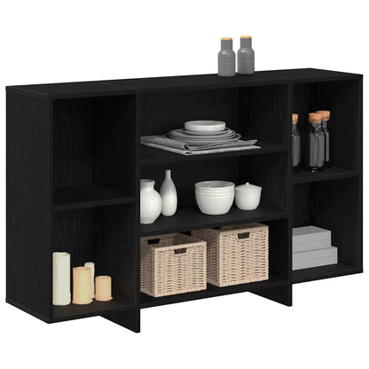 vidaXL Sideboard Black Oak 120 x 30 x 75 cm Engineered Wood