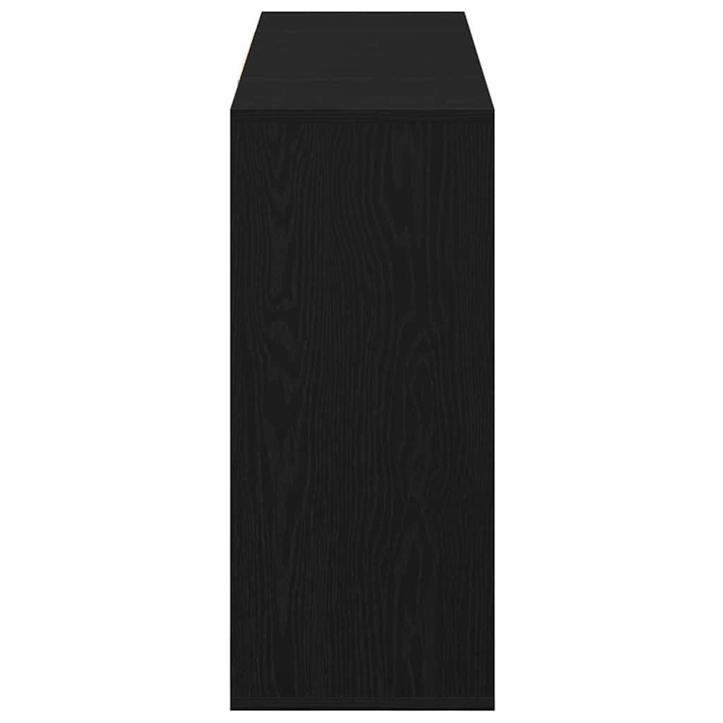 vidaXL Sideboard Black Oak 120 x 30 x 75 cm Engineered Wood