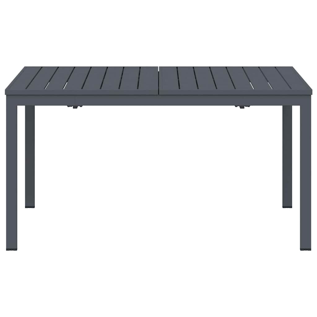 vidaXL Outdoor Dinner Table Folding Anthracite 210 x 90 x 73 cm Steel