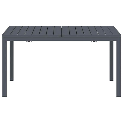 vidaXL Outdoor Dinner Table Folding Anthracite 210 x 90 x 73 cm Steel