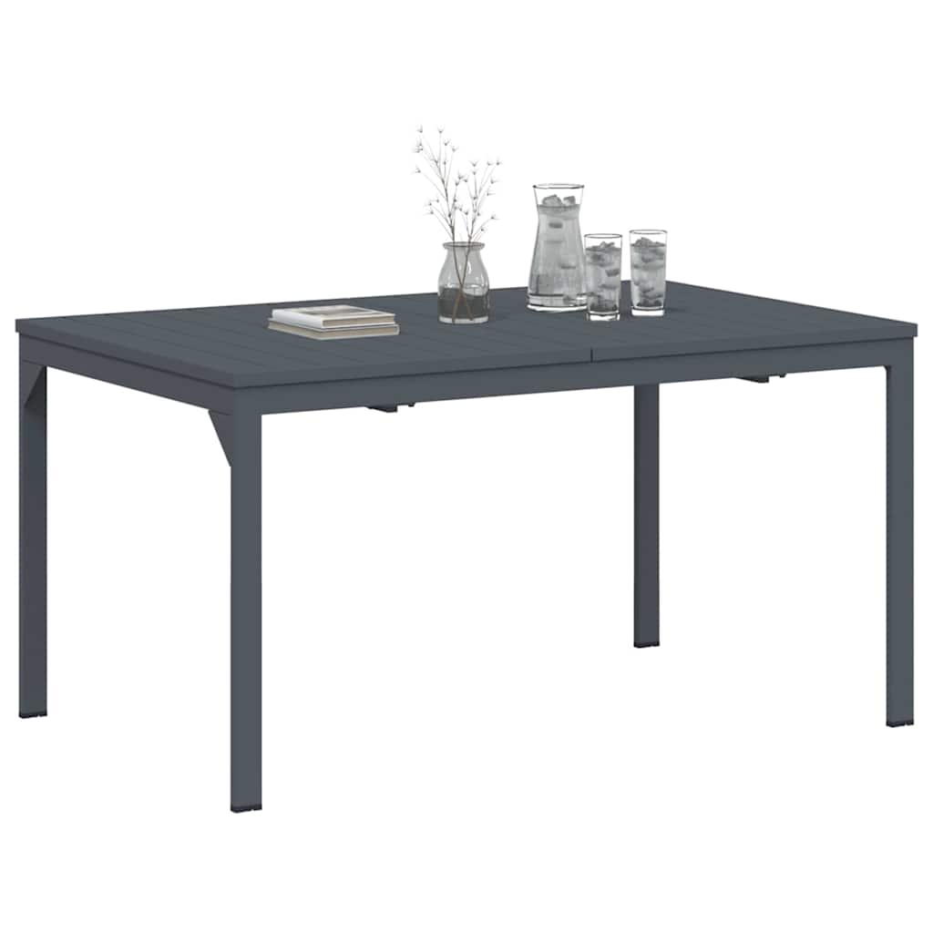 vidaXL Outdoor Dinner Table Folding Anthracite 210 x 90 x 73 cm Steel