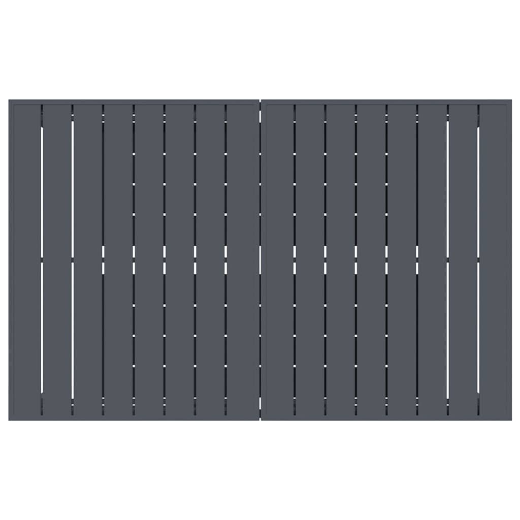 vidaXL Outdoor Dinner Table Folding Anthracite 210 x 90 x 73 cm Steel