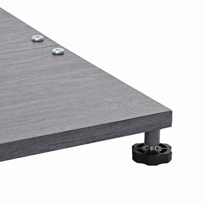 vidaXL Parasol Base Dark Grey Wood Look 45 x 45 x 31 cm