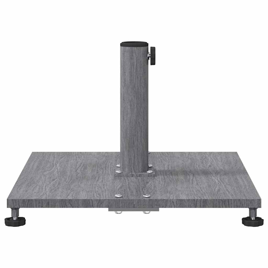 vidaXL Parasol Base Dark Grey Wood Look 45 x 45 x 31 cm