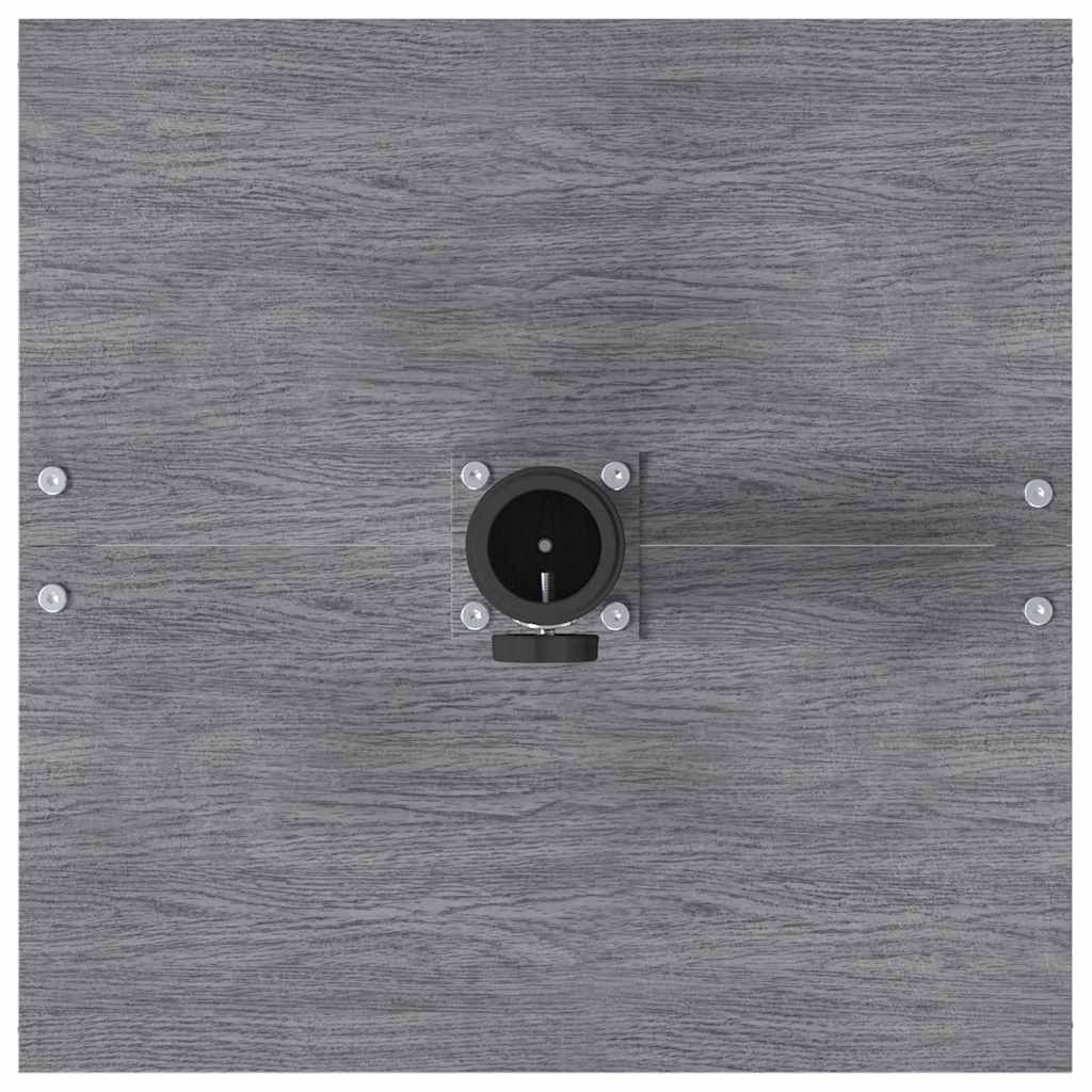 vidaXL Parasol Base Dark Grey Wood Look 45 x 45 x 31 cm