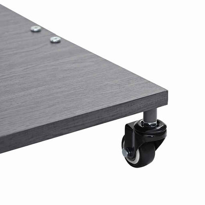 vidaXL Parasol Base Dark Grey Wood Look 45 x 45 x 31.5 cm