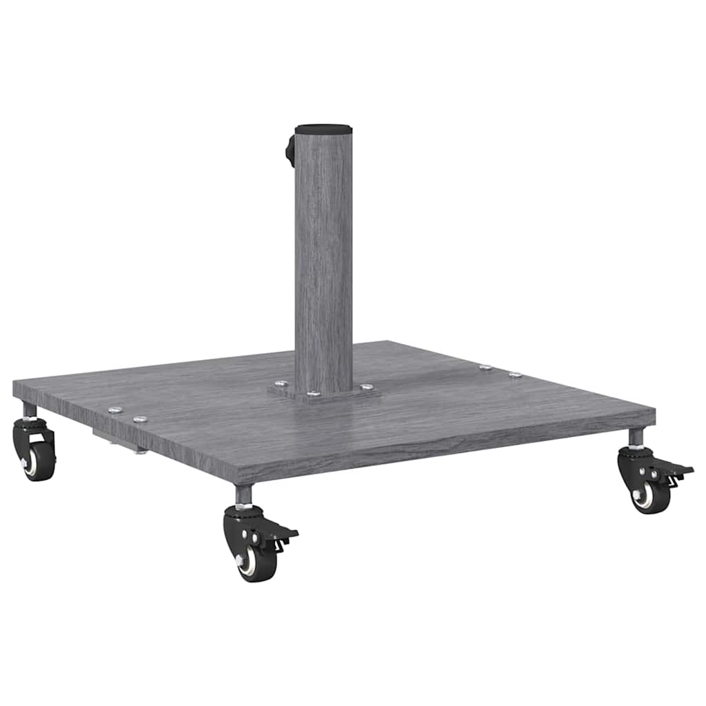vidaXL Parasol Base Dark Grey Wood Look 45 x 45 x 31.5 cm
