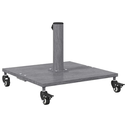 vidaXL Parasol Base Dark Grey Wood Look 45 x 45 x 31.5 cm