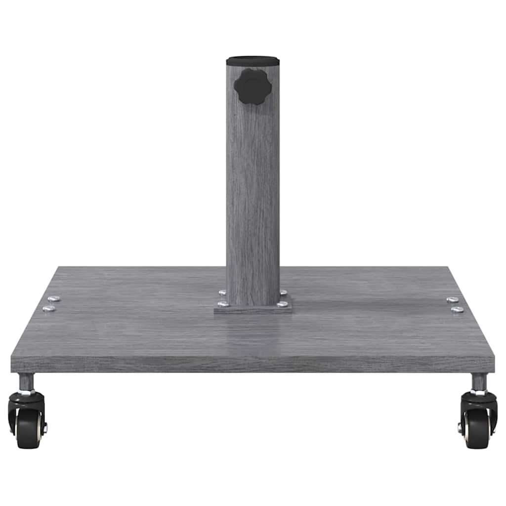 vidaXL Parasol Base Dark Grey Wood Look 45 x 45 x 31.5 cm