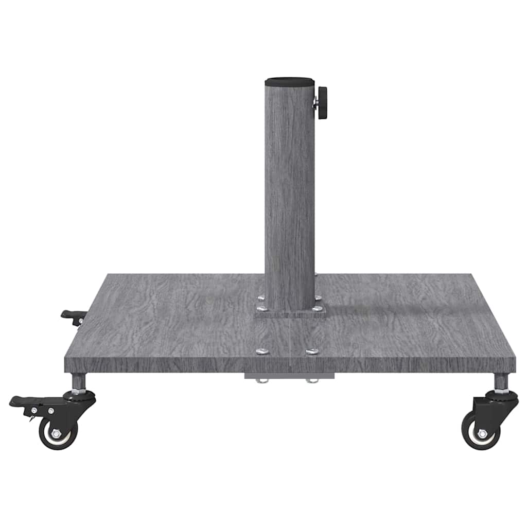 vidaXL Parasol Base Dark Grey Wood Look 45 x 45 x 31.5 cm