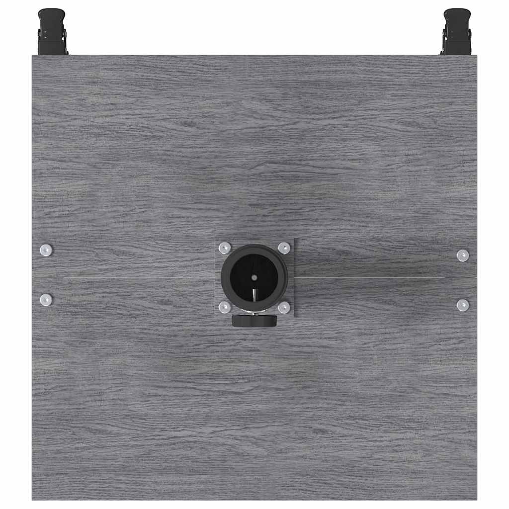 vidaXL Parasol Base Dark Grey Wood Look 45 x 45 x 31.5 cm