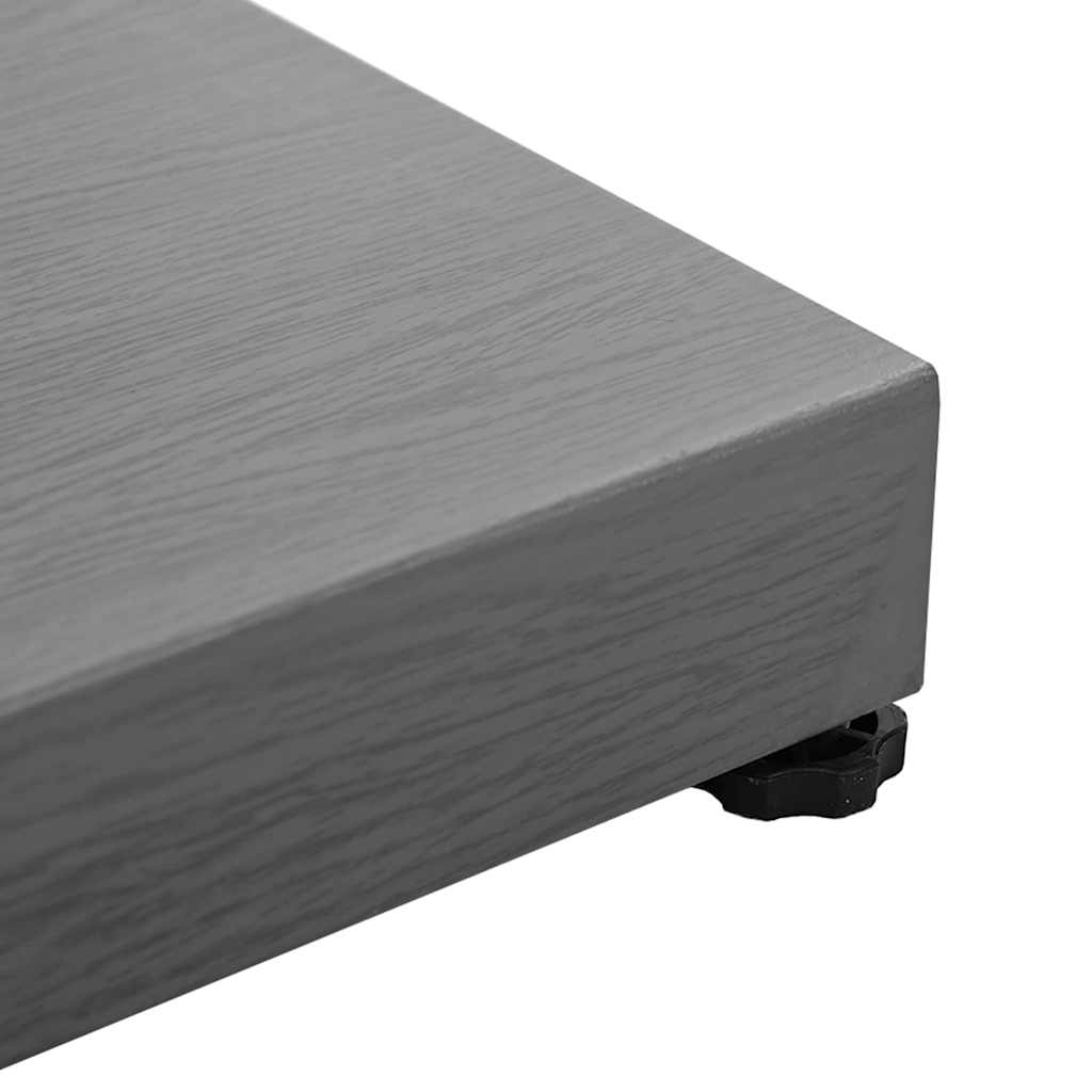 vidaXL Parasol Base Dark Grey Wood look 45 x 45 x 31.5 cm