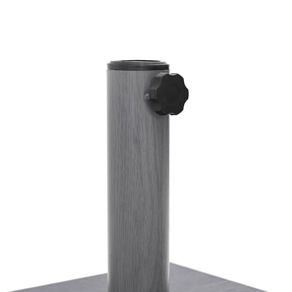vidaXL Parasol Base Dark Grey Wood look 45 x 45 x 31.5 cm