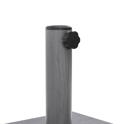 vidaXL Parasol Base Dark Grey Wood look 45 x 45 x 31.5 cm