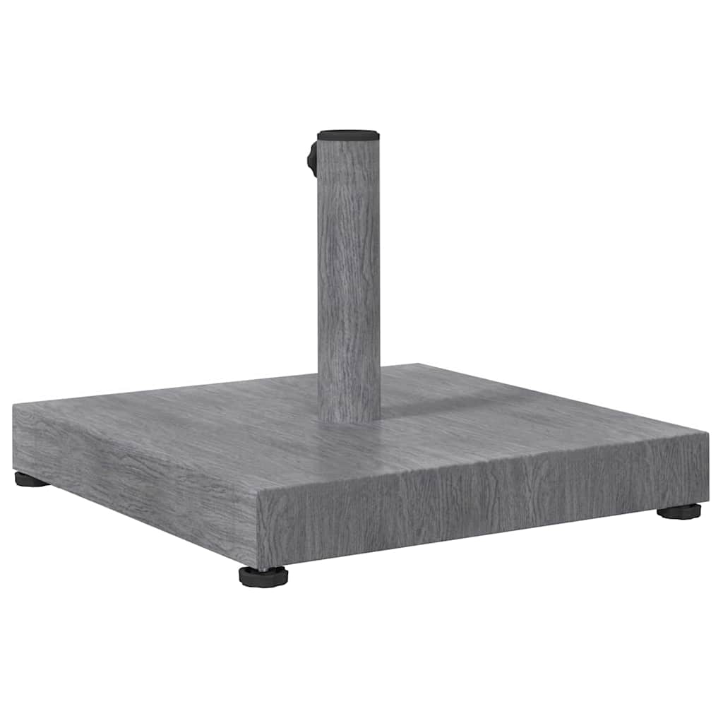 vidaXL Parasol Base Dark Grey Wood look 45 x 45 x 31.5 cm