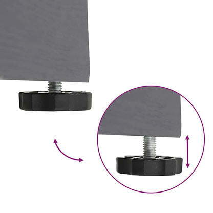 vidaXL Parasol Base Dark Grey Wood look 45 x 45 x 31.5 cm