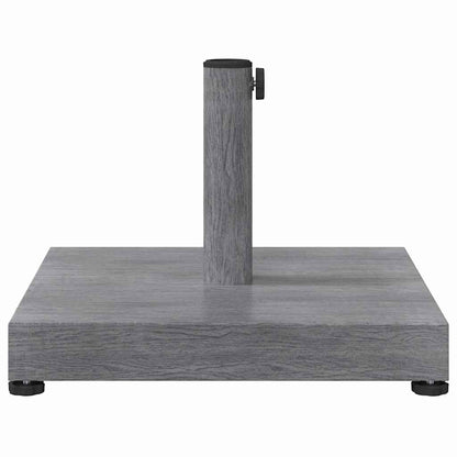 vidaXL Parasol Base Dark Grey Wood look 45 x 45 x 31.5 cm