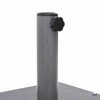 vidaXL Parasol Base Dark Grey Wood look 45 x 45 x 31.5 cm