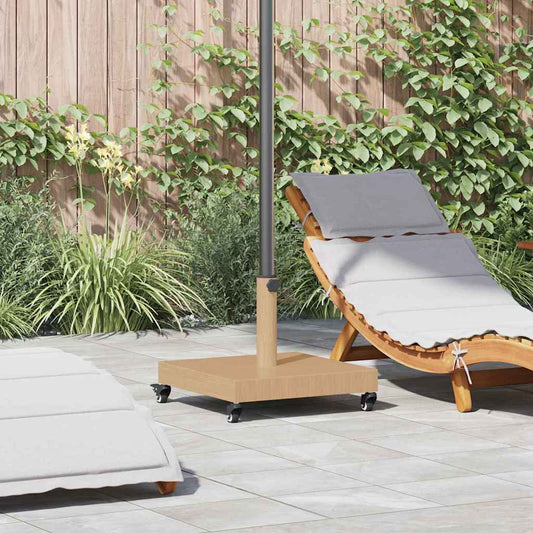 vidaXL Parasol Base Light Wood 45 x 45 x 31.5 cm