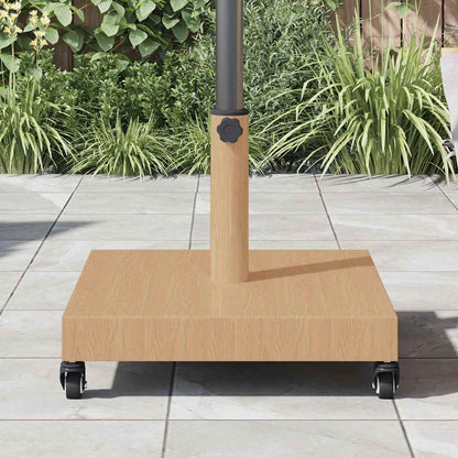 vidaXL Parasol Base Light Wood 45 x 45 x 31.5 cm