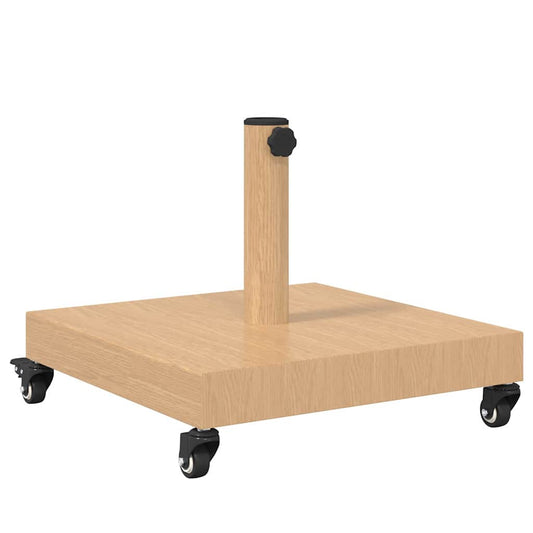 vidaXL Parasol Base Light Wood 45 x 45 x 31.5 cm