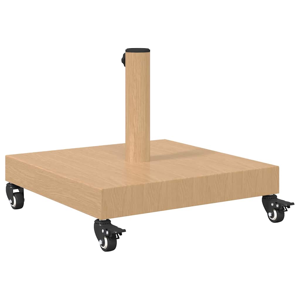 vidaXL Parasol Base Light Wood 45 x 45 x 31.5 cm